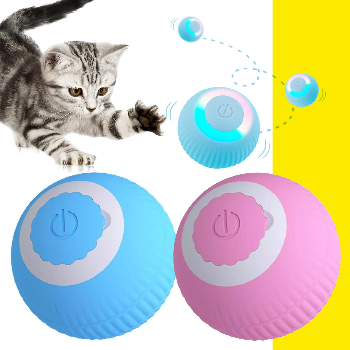 Juguete Pelota Bola Automatica Para Gato